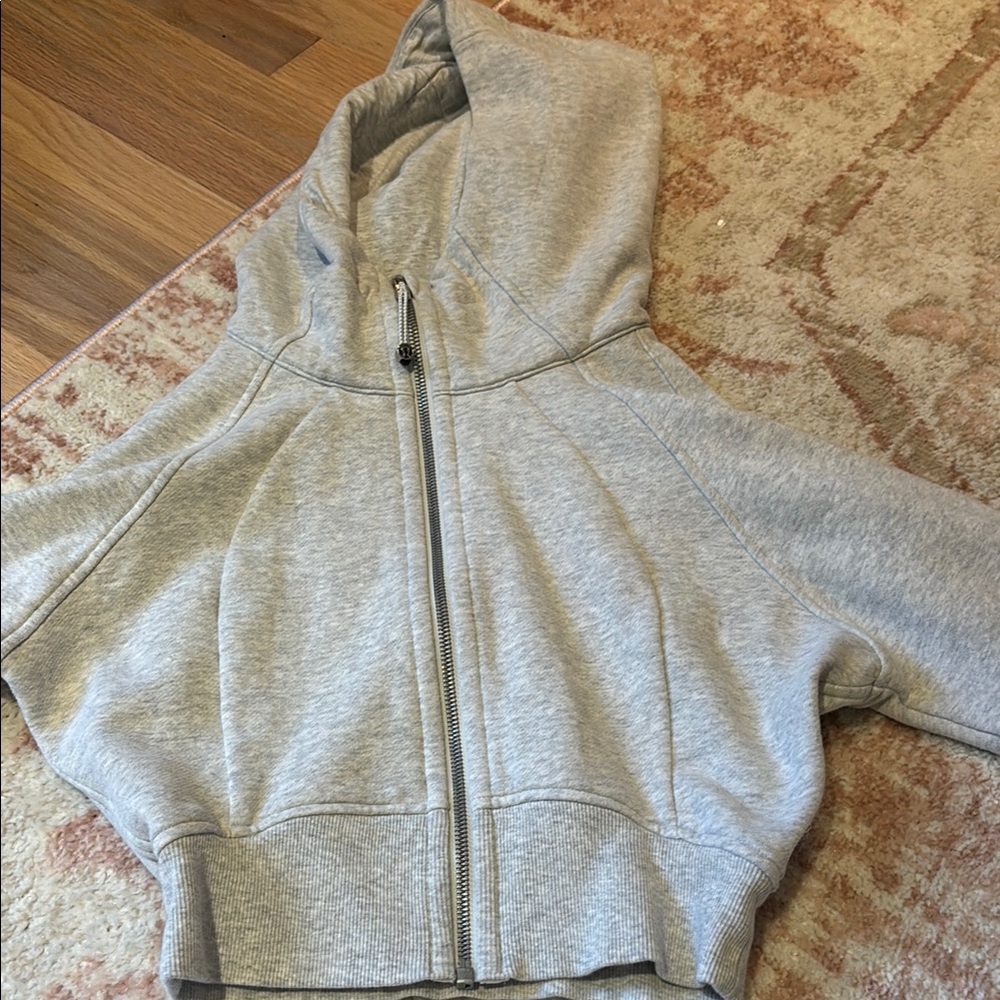 Lululemon Athletica Light Gray Zip-Up Hoodie